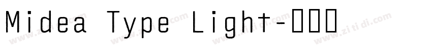 Midea Type Light字体转换